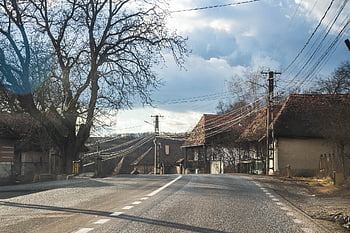 vesnický život, tradiční dům, vesnice, Dům, starý, silnice, Transylvánii, Rumunsko