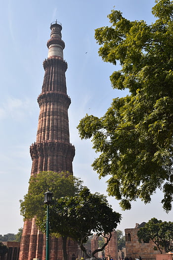 qutab Minar, delhi, india, carved, heritage, qutab, monument, pillar, stonework, travel, architecture