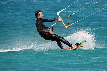 kitesurfing, kitesurfer, surfer, surfing, sportiv, extrem, vânt, activitate, viteză, kiteboarding, kite surf