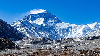Mount Everest, Tibet, Čína, sníh hory, Himaláje, krajina, Příroda, Mercier Zeng, xizang, modrá obloha, nikon