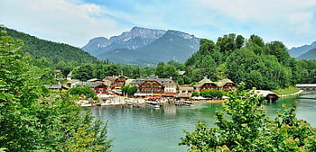 Königssee, Berchtesgaden, bavaria, peisaj, vacante, idilic, parc național, turism, lac de sus