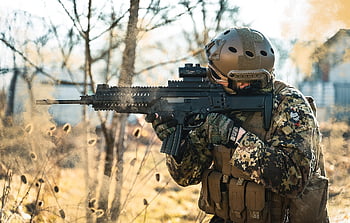 ritratto, pistola, soldato, esercito, arma, uomo, persona, maschio, fucile, forze speciali, guerra