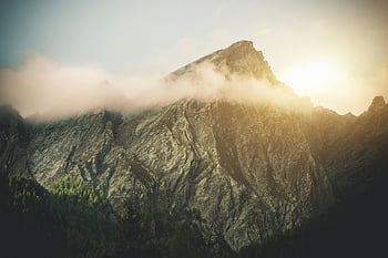 picco di montagna, Raggiungere le nuvole, vista mozzafiato, Alba, Mistrio, vertice, paesaggio naturale, scenario di montagna, alta altitudine, vista panoramica, nebbia di montagna