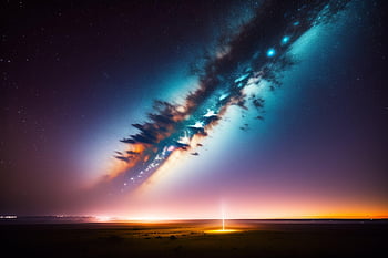prostor, hvězd, noc, nebe, vesmír, noční obloha, galaxie, astronomie, Příroda