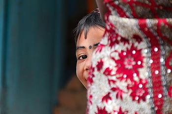 indian, play Hide And Seek, hide, look, happy, eye, see, mischievous, to Play, children, game
