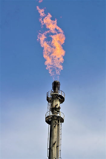 beacon, coke Gas, darting Flame, coal Pot, ruhr Area, duisburg, heavy Industry, steel Mill, thyssen - Krupp