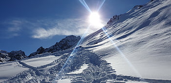 hory, almaty, Kazachstán, panoráma, shymbulak, krajina, Příroda, cesta, modrá obloha, sníh, lyže