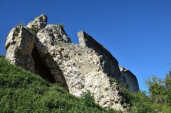 rovine, castello, rocce, architettura, vecchio castello fortificato, castello dell'Oise, monumento