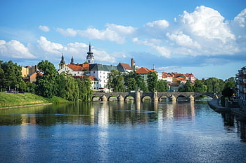 písek, Čechy, město, Česká republika, středověk, jižní bohémii, Evropa, dovolená, cestovat, kamenný most, historické centrum