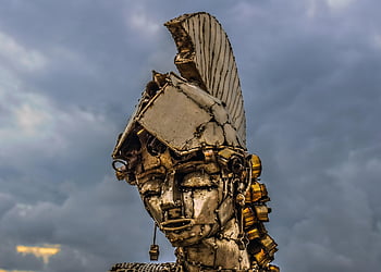 athena, minerva, bohyně, řecký, sochařství, kovový, socha, mytologie, umělecká díla, park sochařství, ayia napa