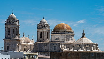 cadiz, Španělsko, katedrála, architektura, kostel
