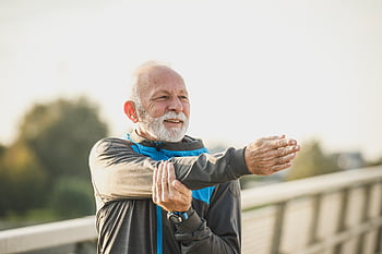 stretching, øvelser, fitness, løber, person, mand, udøver, sund og rask, livsstil, vitalitet, wellness