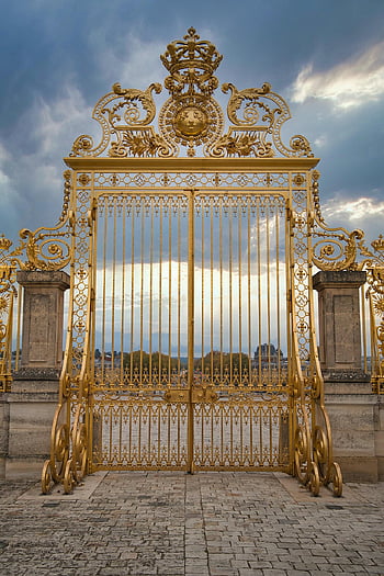 παλάτι των Versailles, Βασιλική Πύλη, πύλη, είσοδος, Βερσάλλιαι, Γαλλία