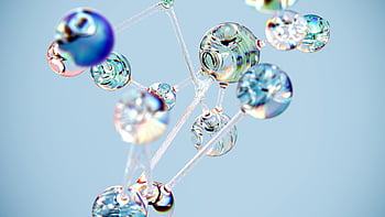 AI illustration, artificial intelligence, flowing glass, molecular structure, blue, conceptual digital art, tech twist, Nidia Dias, Visualising AI, infinite uses, adaptability