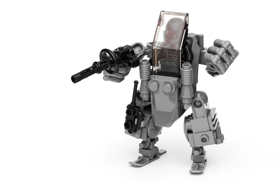 Lego, sci-fi, hardsuit, moc, 100mm, robot, toy, contest, Brutus, gun