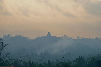 chrám, památník, Buddha Purnima, mezník, panoráma, městský, architektura, borobudur, Indonésie, buddhismus, Jáva