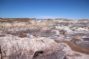 mountains, hills, sandstone, layers, desert, landscape, nature, national Park, arizona, petrified Forest