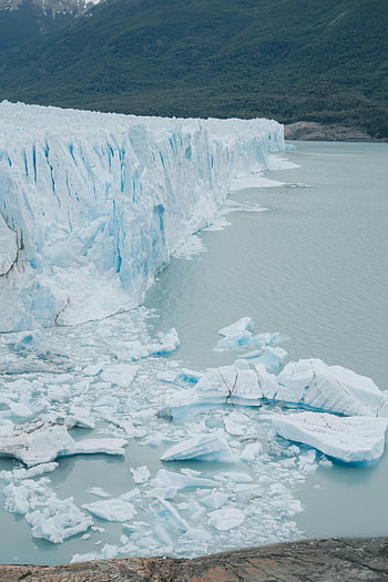 ledovec perito moreno, zimní krajina, texturovaný ledovec, ledové textury, Serene Lake, majestátní pohled, ledovce, zmrzlá voda, přirozený zázrak, Patagonia, Argentina