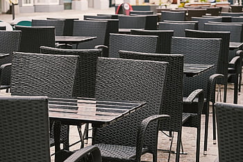 stůl, židle, gastronomie, venku, jídlo, napít se, prázdný, restaurace, kavárna, zahrada pro hosty, café bar