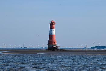 maják, pobřeží, arngast, Wadden moře, Jade Bay, Severní moře, Příroda, wilhelmshaven, moře