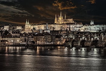 charles Bridge, city, prague, river, bridge, historic, historical, buildings, old Town, town, capital