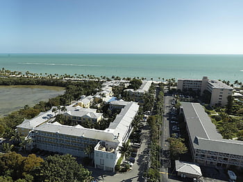 key West, aerial, beach, ocean, sea, travel, drone, water, coast