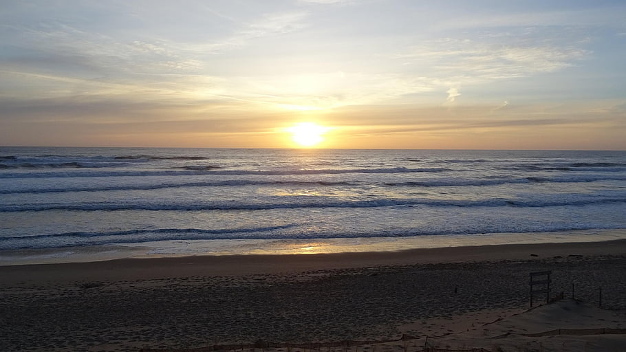 sun, beach, holiday, ocean, freedom, landscapes, travel, sky, nature, dusk, the Water
