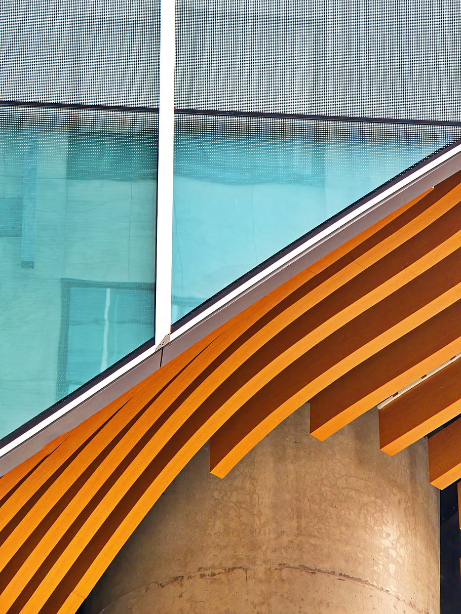 budova, abstraktní, architektura, detail, moderní, fasáda, komerční, město, struktura, design, pilíř