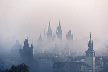 christmas Background, towers, building, ancient, architecture, capital, cathedral, charles Bridge, church, city, cityscape