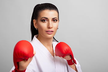 žena, portrét, karate, taekwondo, box, osoba, mma, praxe, Sebeobrana, bojovník, tělocvična