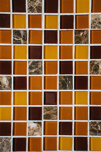 Placi de sticlă colorate, mozaic vibrant, forme geometrice, tonuri pământești, Proiectare de gresie mozaică, culori groase, mozaic de sticlă, placi decorative, design interior, plăci ceramice pentru pereti, Mozaic pământesc