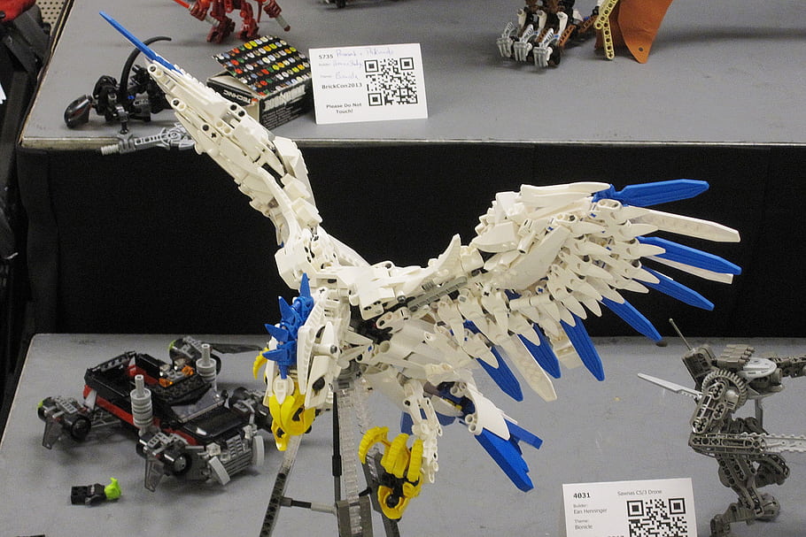 lego, Bionicle, Brickcon, BrickCon 2013, pták, hračka, konstrukce, Modelka, Zobrazit, IXUS 100, událost