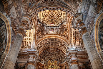 church, monastery, architecture, st Geronimo, granada, columns, religion, spirituality, cathedral