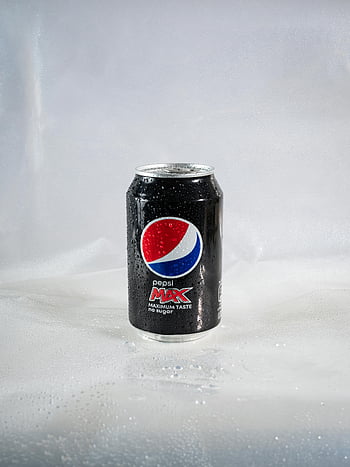Pepsi Max, žádný cukr, sycené nápoje, kapky vody, detail, osvěžující, umět, pepsi, Maximální chuť, černá plechovka, nápoj