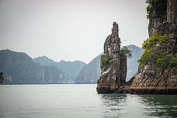 lan Ha Bay, halong, vietnam, sandstone, island, rock, asia, tourism, scenic, nature