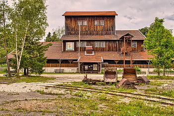 railway Station, architecture, wooden Construction, abandoned, monument, industrial Monument