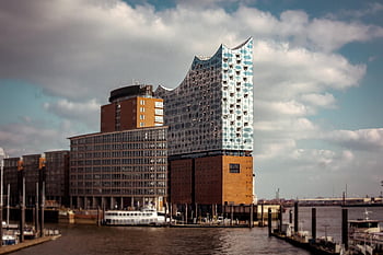 elbphilharmonie, Hamburg, přístav, Labe, řeka, budova, přístavní město, architektura, mezník, hafencity, hanseatické město