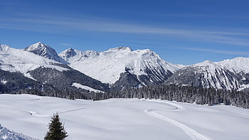 vuoret, lumi, huiput, kiviä, talvi-, jää, halla, talvinen, panoraama, Arosa, luonto