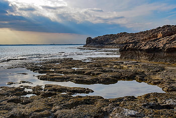 beach, rocky Coast, ayia Napa, cliff, shore, rocks, sea, ocean, water, nature, horizon