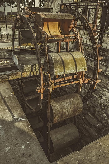 watermill, waterwheel, wheel, rustic, old, rural