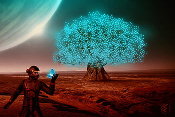 mars, planet, space Travel, alien Planet, glowing, futuristic, sci-fi, science Fiction