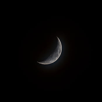月、 夜、 空、 三日月、 スペース、 自然、 天文学、 科学、 天体写真、 影、 月面