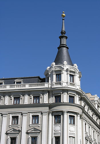 tower, facade, madrid, spain, architecture, corner, urban, construction, civil Engineering, buildings, windows