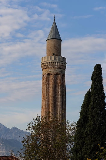 minaret, structure, tower, brick, old, city, architecture, religion, islam, muslim, worship