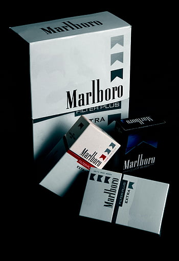 Marlboro, kotak rokok, Paket rokok Marlboro, permukaan hitam, Desain Merek, Filter plus, tambahan, Ice Blast, Koleksi rokok, Produk tembakau, Asesoris Rokok