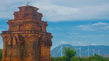 architektura, budova, chrám, pagoda, historický, starý, Příroda, champa, Vietnam