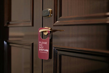 hotel door, do not disturb sign, door handle, wooden door, please do not disturb, sign on door, hotel room, door sign, privacy sign, door hanger, room service