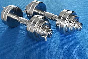 činky, sportovní, Příslušenství, zdatnost, zdraví, žehlička, modrý, wellness