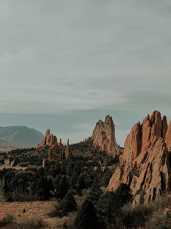 fotografování sond, zahrada bohů, colorado springs, letecký pohled, skalní útvary, colorado, kultovní památky, přírodní krajina, venkovní scenérie, usa, dechberoucí výhled