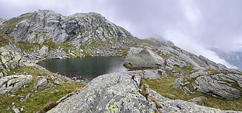 Gurin Forest Trek, rota alpina, Alpes, caminhar, céu, topos, excursões, caminhada, montanhas, natureza, nuvens
